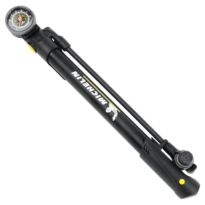 Mini pompe à pied VTT Michelin Air Tech Pro avec manomètre 8 bars