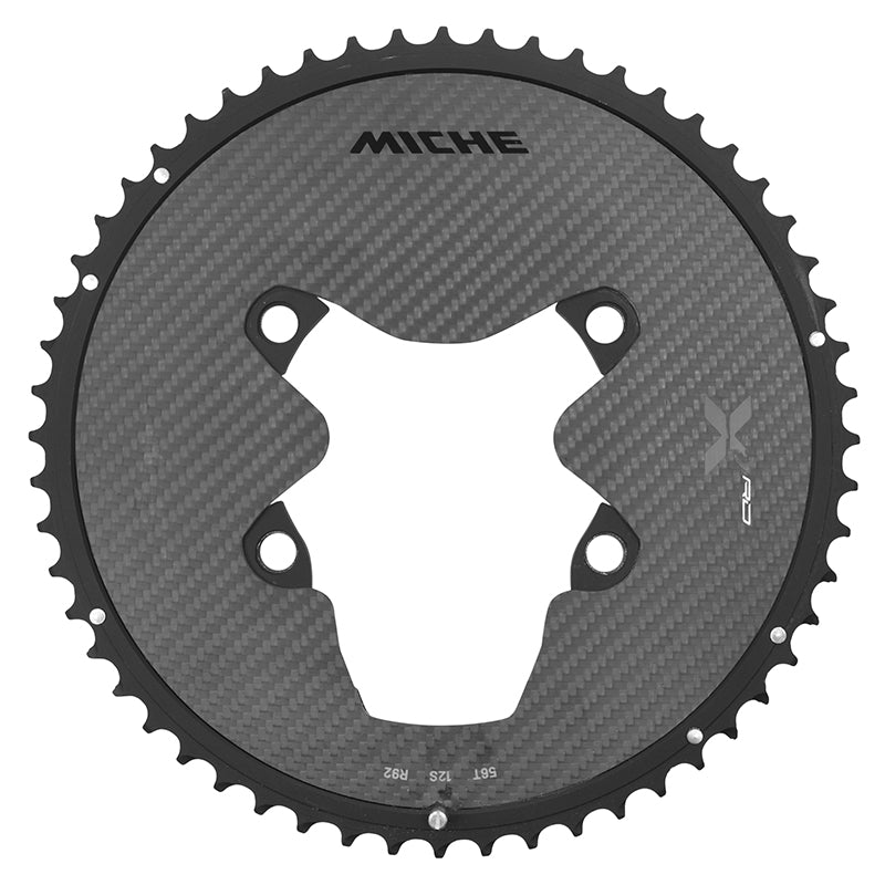 Plateau route Miche alu-carbone 3K 110 mm pour Shimano Dura-Ace R9200 12 v – 56