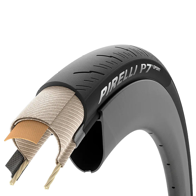 Pneu route Pirelli P7 Sport tringle souple – 700 x 26 (26-622)