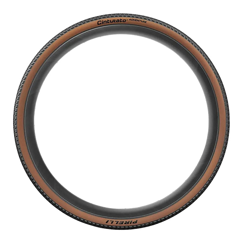 Pneu gravel Pirelli Cinturato Gravel Adventure Classic Tanwall noir flanc marron tringle souple tubeless ready – 700 x 50 (50-622) – vue 3