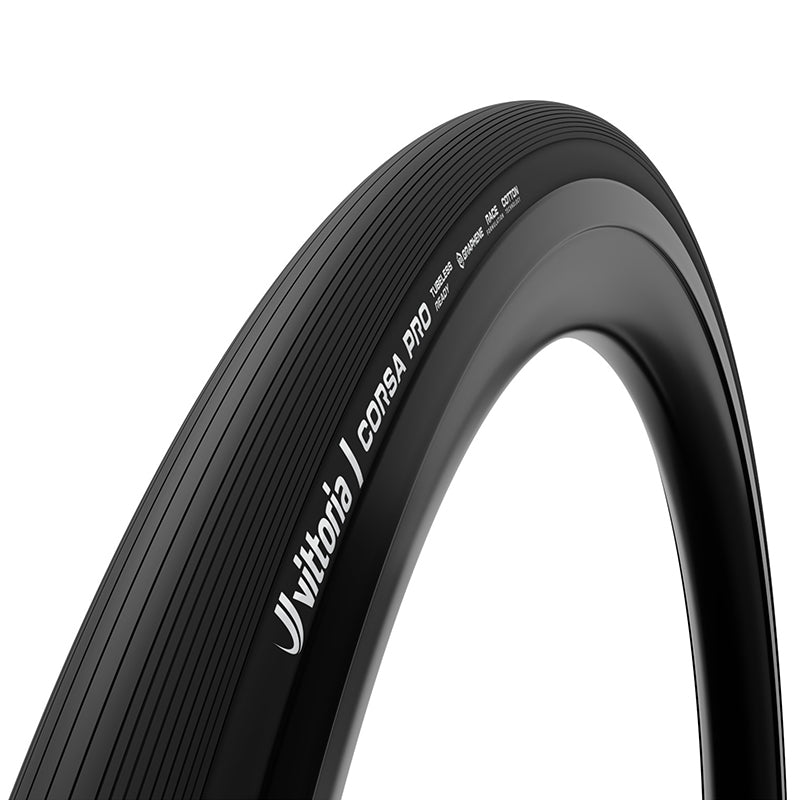 Pneu route Vittoria Corsa PRO noir tringle souple tubeless ready – 700 x 30 (30-622)
