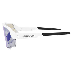 Lunettes vélo Visionair monture blanche verres photochromiques – vue 2