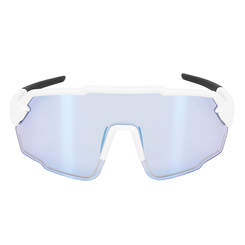 Lunettes vélo Visionair monture blanche verres photochromiques – vue 3