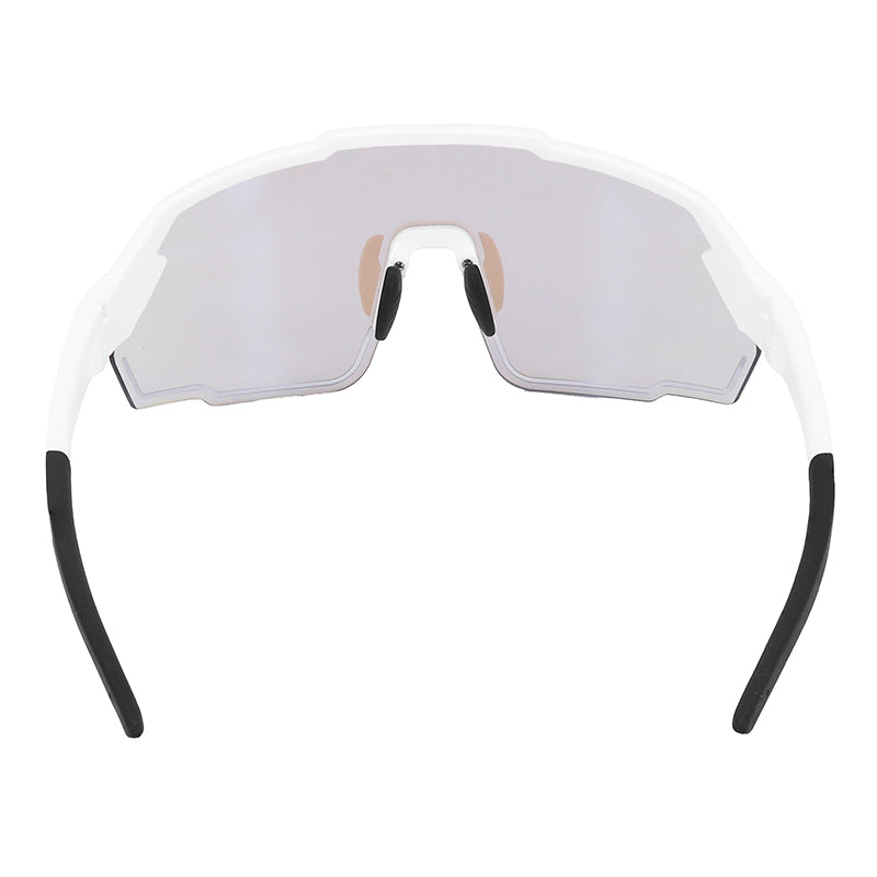Lunettes vélo Visionair monture blanche verres photochromiques – vue 4