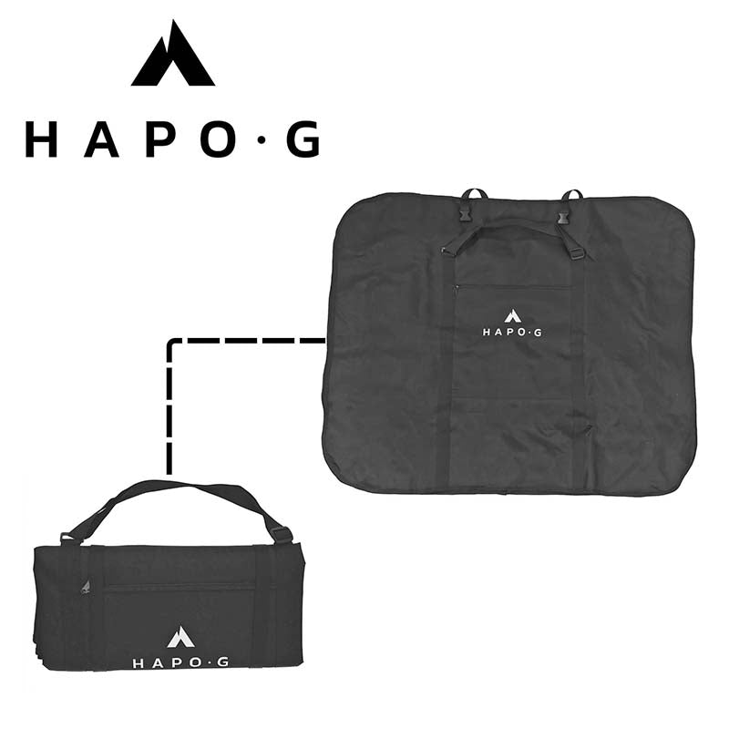 Housse de transport vélo toile noire 114 x 93 x 28 cm – vue 4