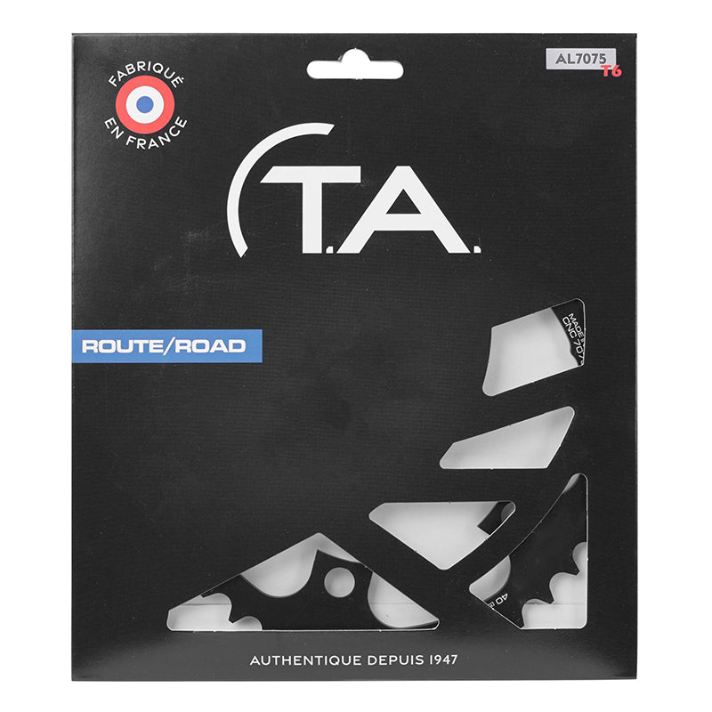 Plateau route TA 4 br. 110 mm pour Shimano 105-Ultegra-Dura-Ace 12 v intérieur double noir – 40 dents – vue 5