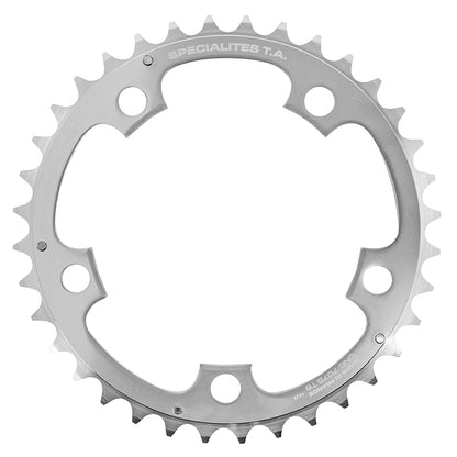 Plateau route TA Zephyr 5 br. 110 mm type Shimano milieu argent 9-10 v – 38 dents