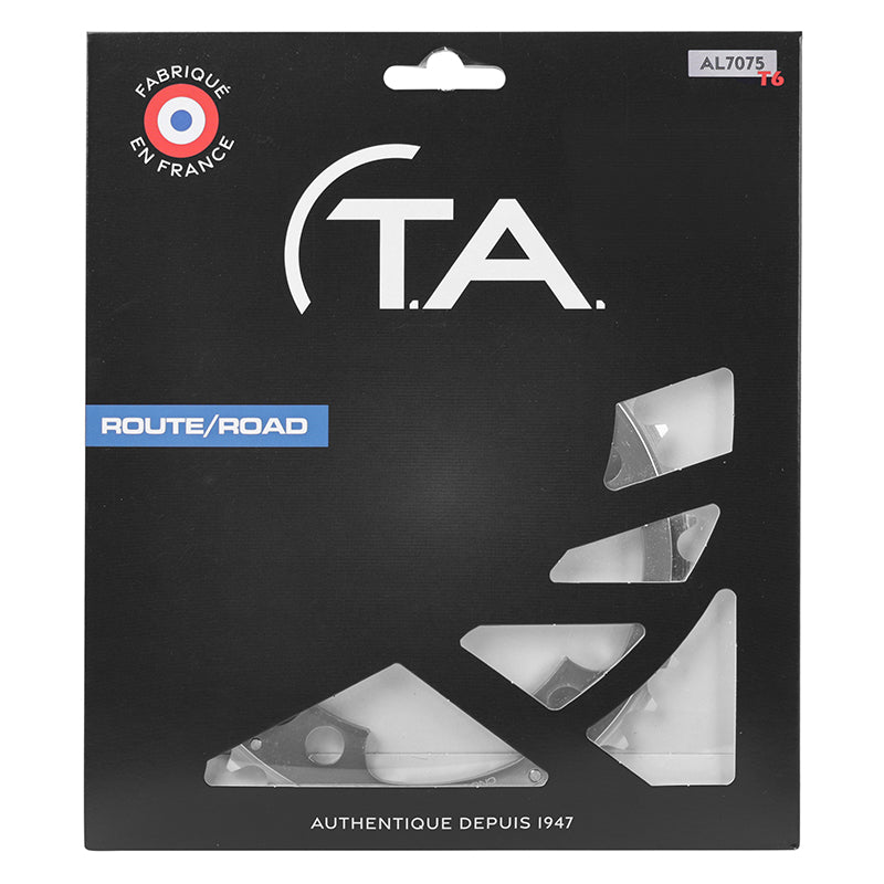 Plateau route TA Zephyr 5 br. 110 mm type Shimano milieu argent 9-10 v – 38 dents – vue 5