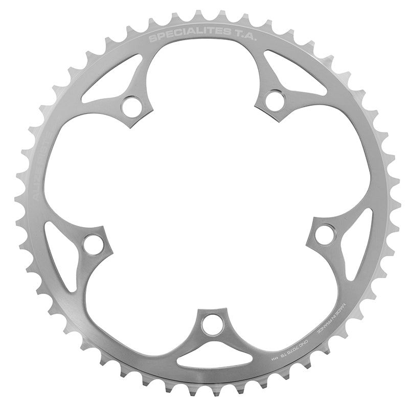 Plateau piste TA Alize 5 br. 130 mm argent chaîne 1/8" – 50 dents