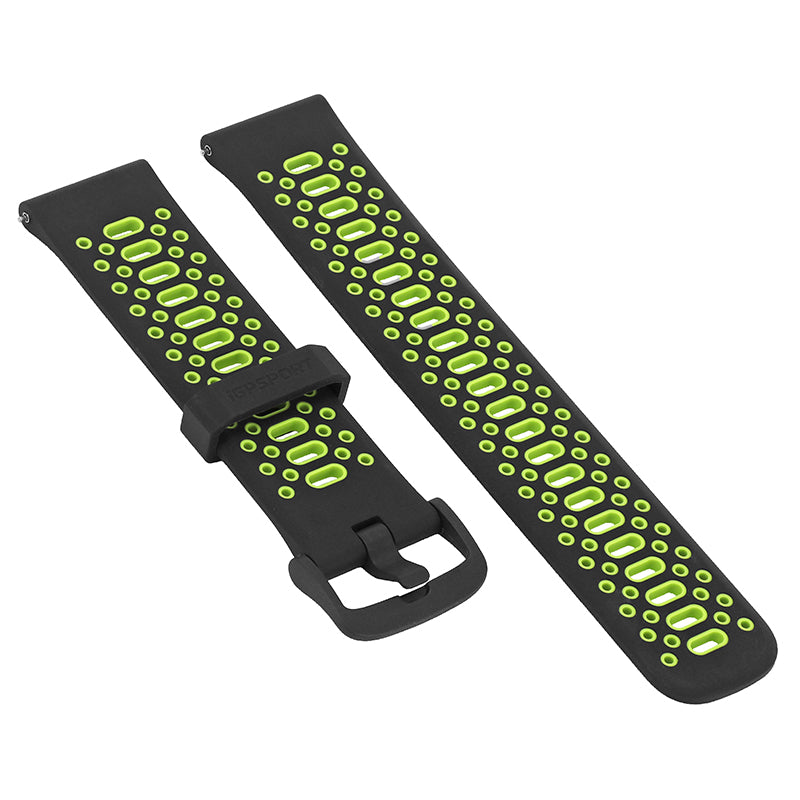 Bracelet iGPSport VeRun gris-vert fluo – vue 2