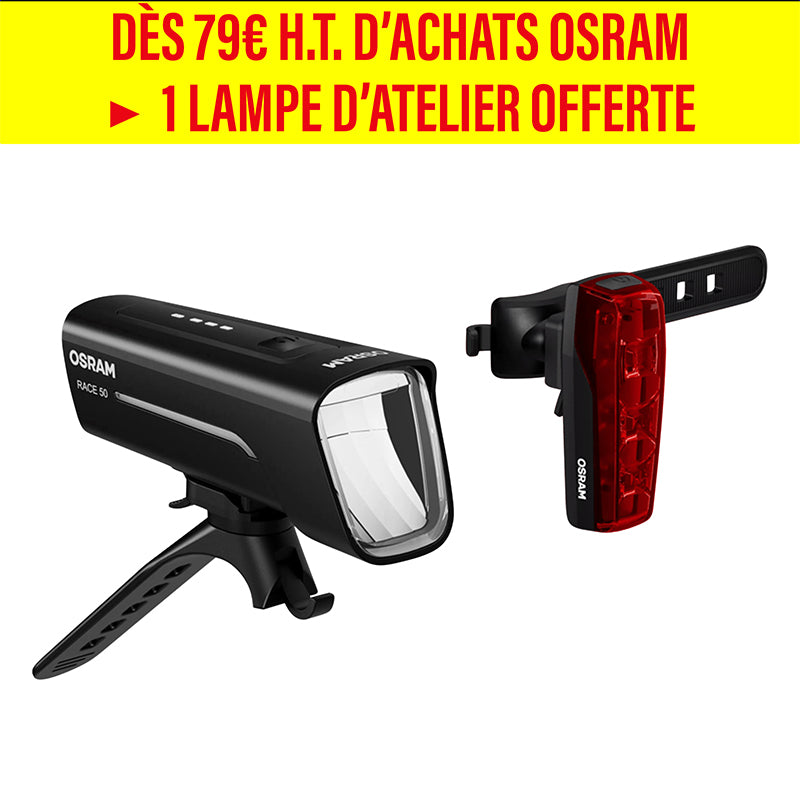 Kit éclairage USB Osram Race 50 lux noir
