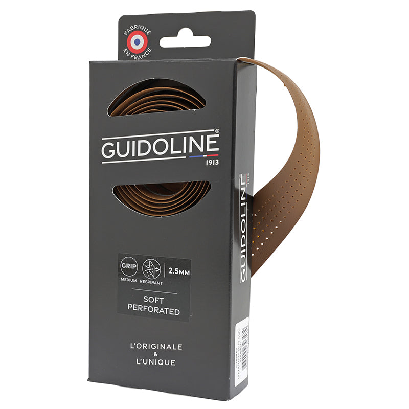 Ruban de cintre Velox Soft Grip perforé – Marron