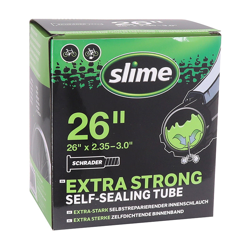 Chambre à air anti-crevaison SLIME 26 x 2.35-3.0 valve Schrader – compatible VAE