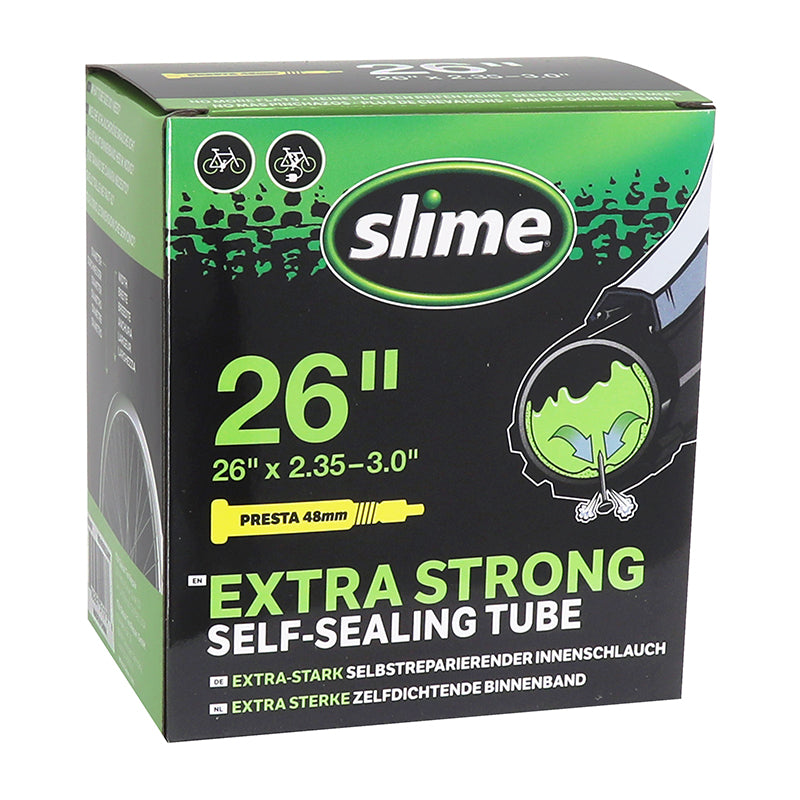 Chambre à air anti-crevaison SLIME 26 x 2.35-3.0 valve Presta – compatible VAE