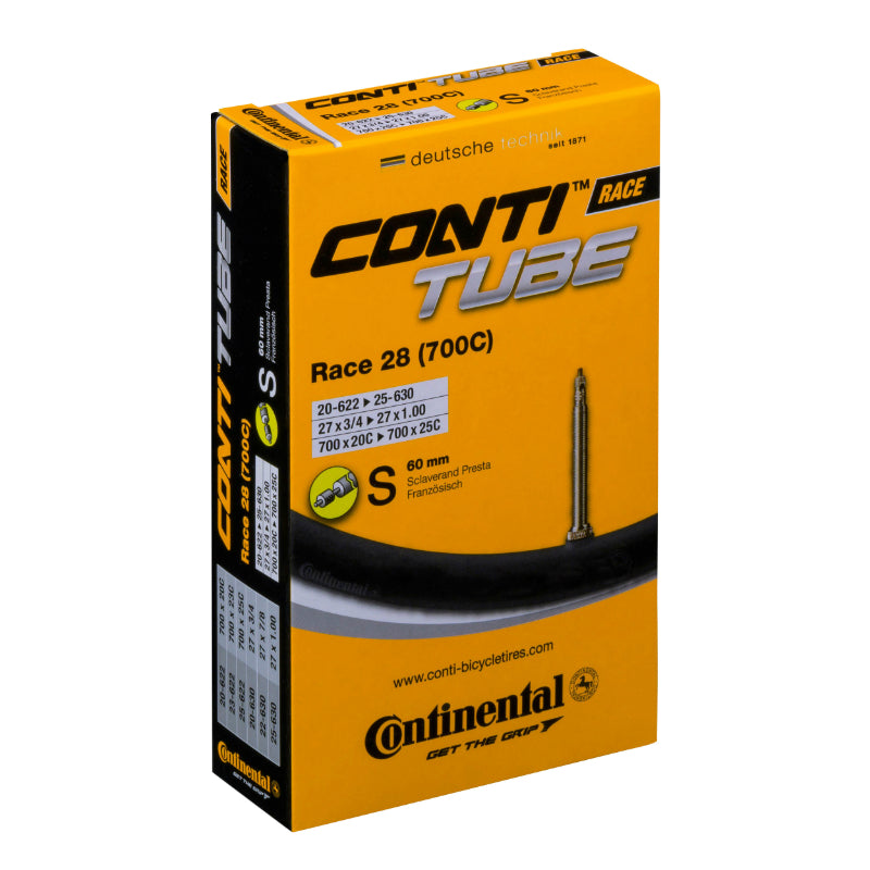 Chambre à air 700 x 20-25 Continental valve Presta obus démontable 60 mm