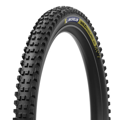 Pneu VTT Michelin Wild Enduro Ms noir tringle souple tubeless ready – 29 x 2,40 (61-622) – stickers bleu-jaune
