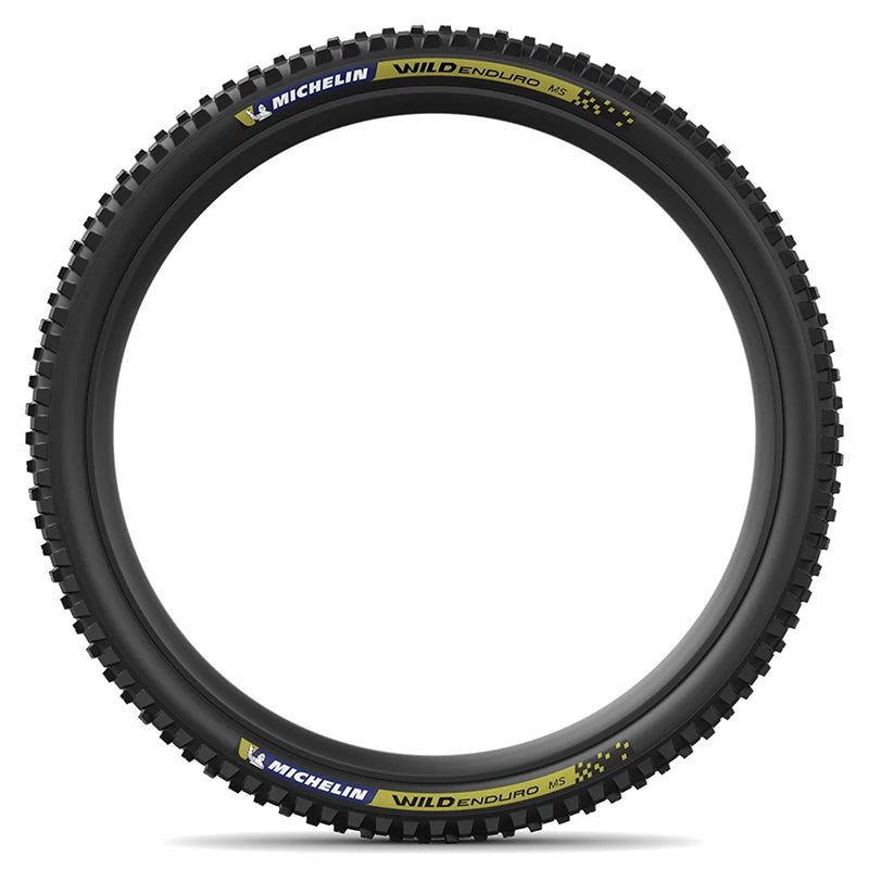 Pneu VTT Michelin Wild Enduro Ms noir tringle souple tubeless ready – 29 x 2,40 (61-622) – stickers bleu-jaune – vue 4