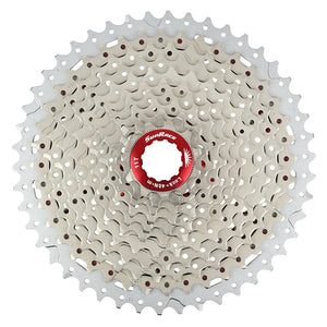 Cassette VTT Sunrace MX8 11 vitesses compatible Shimano – 11-46 Argent