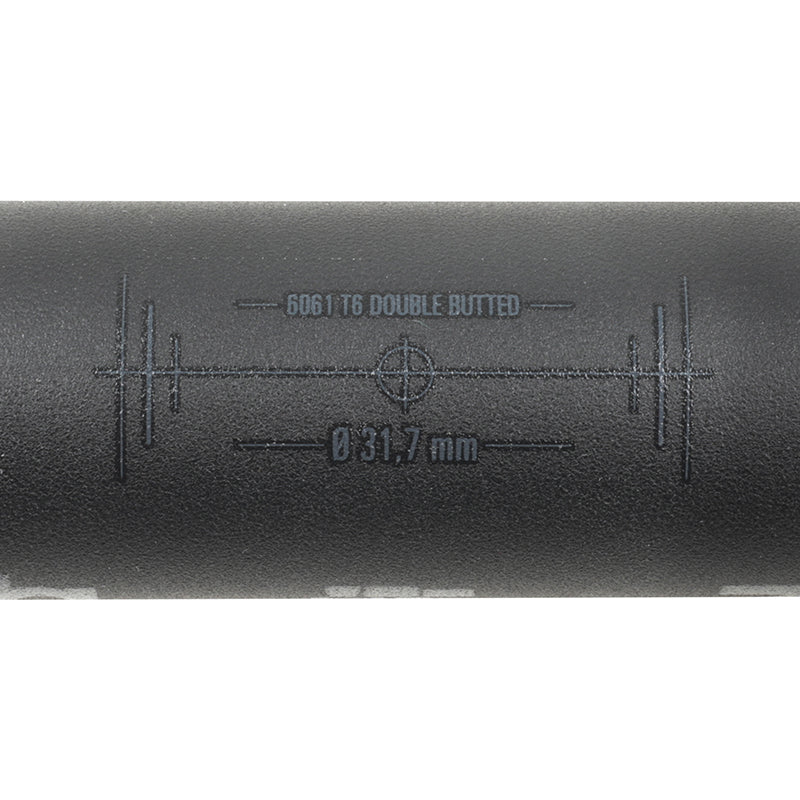 Cintre route Deda Zero 1 alu noir mat 31,8 mm ergo 44 cm – vue 6