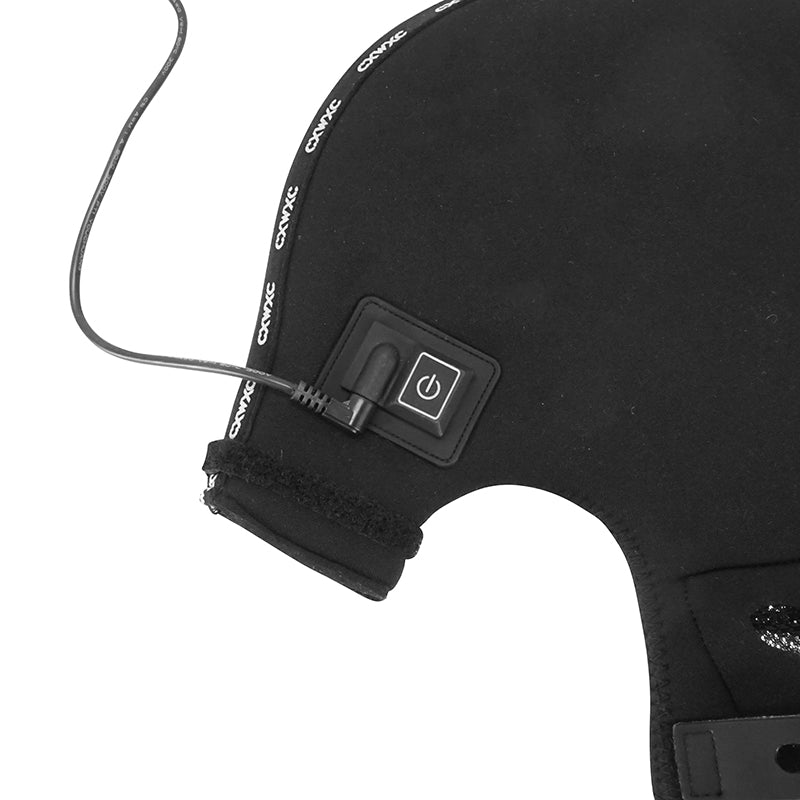 Manchons-gants route hiver néoprène noir thermiques (paire) – vue 3