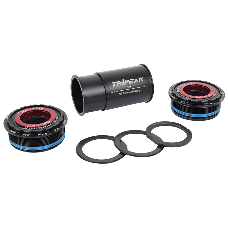 Cuvettes de boîtier Tripeak 3en1 céramique filetées T45 boîte 82,5 mm axe 24-29-30 mm – vue 3