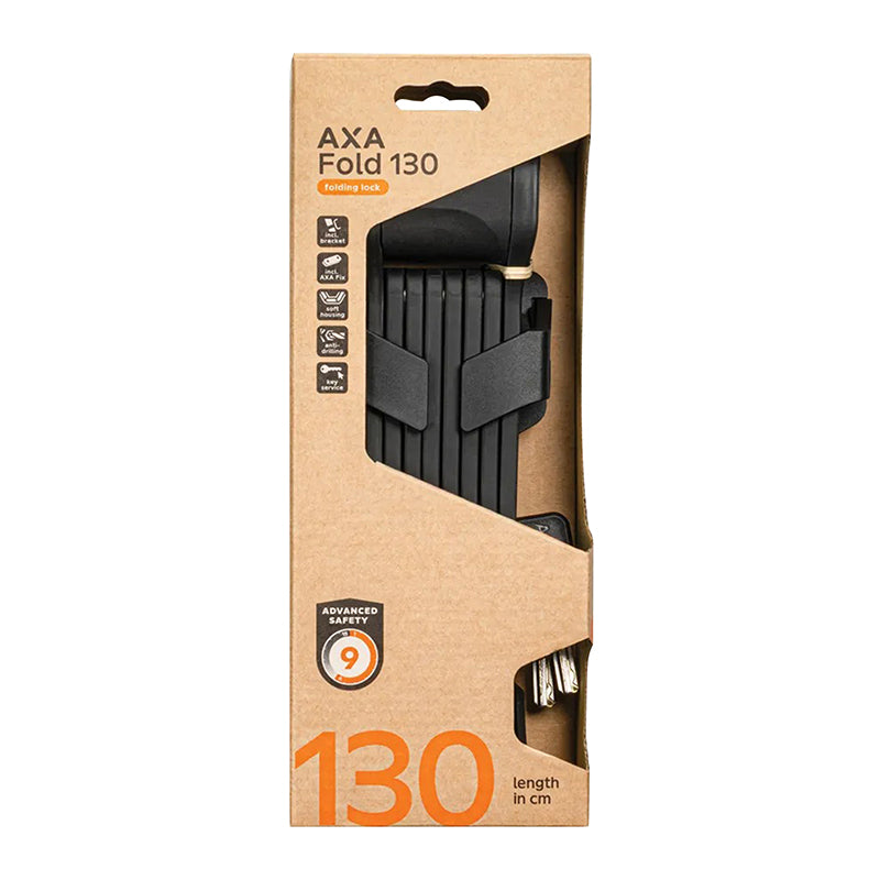 Antivol pliant AXA Fold 130 cm noir avec support et compartiment AirTag – vue 5