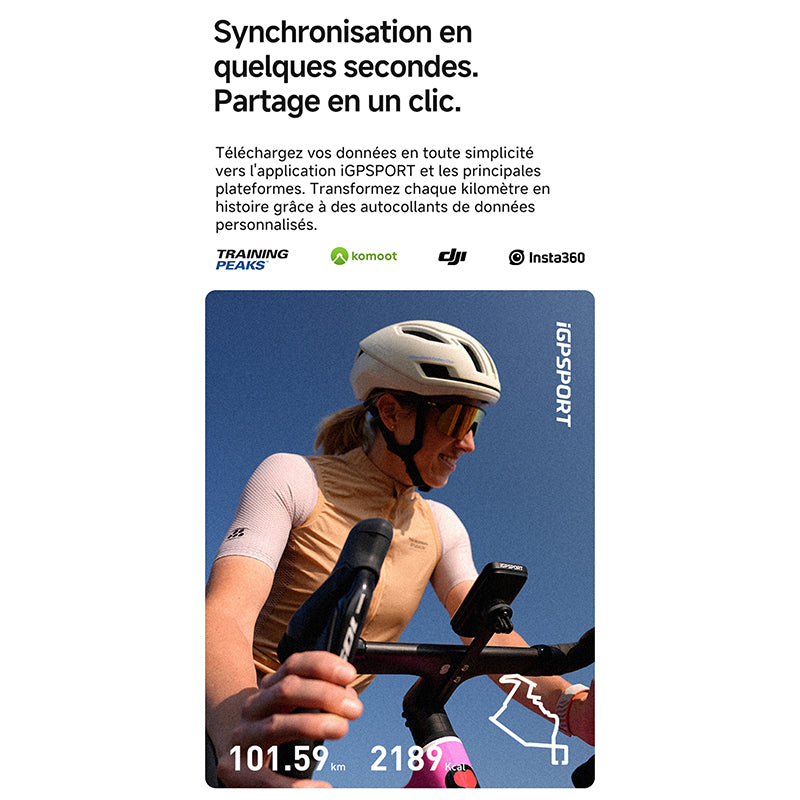 GPS compteur iGPSport BSC500 couleur tactile 3,3" cartographie – vue 11