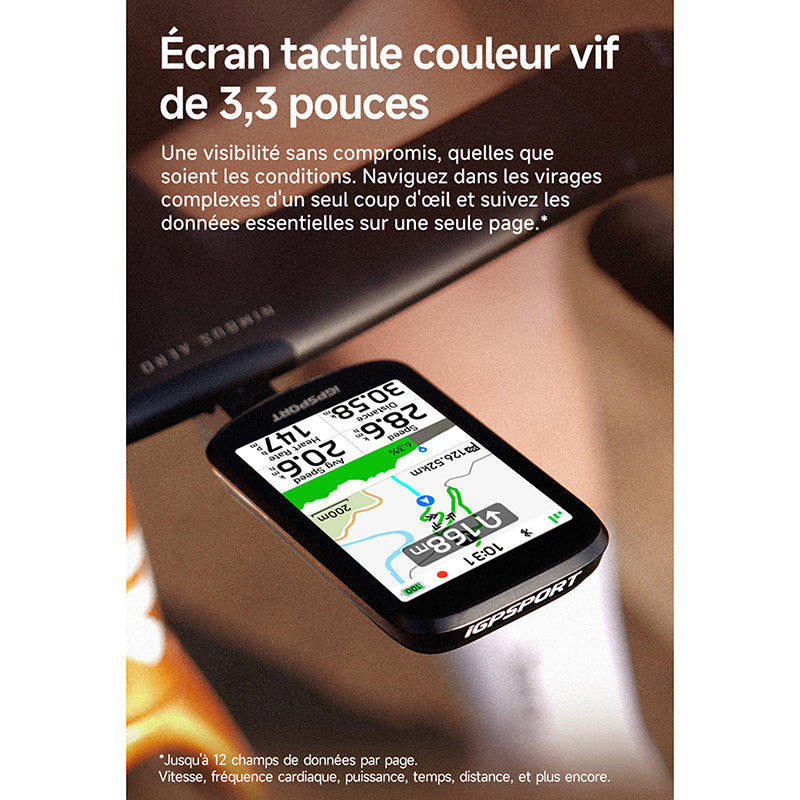 GPS compteur iGPSport BSC500 couleur tactile 3,3" cartographie – vue 16