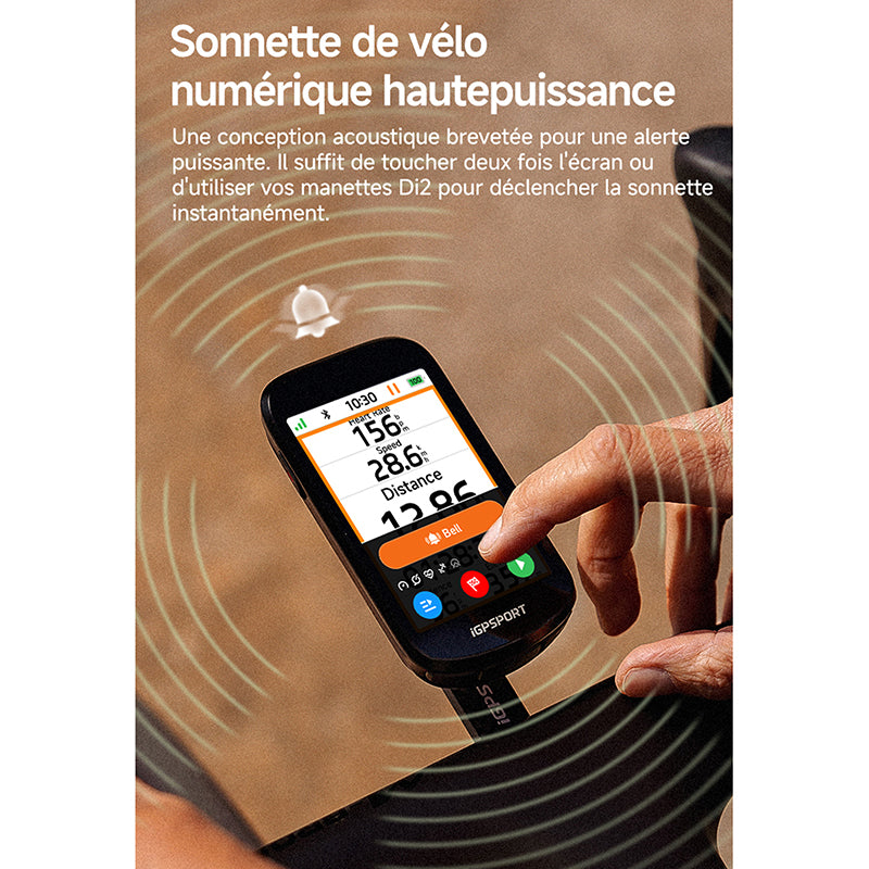 GPS compteur iGPSport BSC500 couleur tactile 3,3" cartographie – vue 17