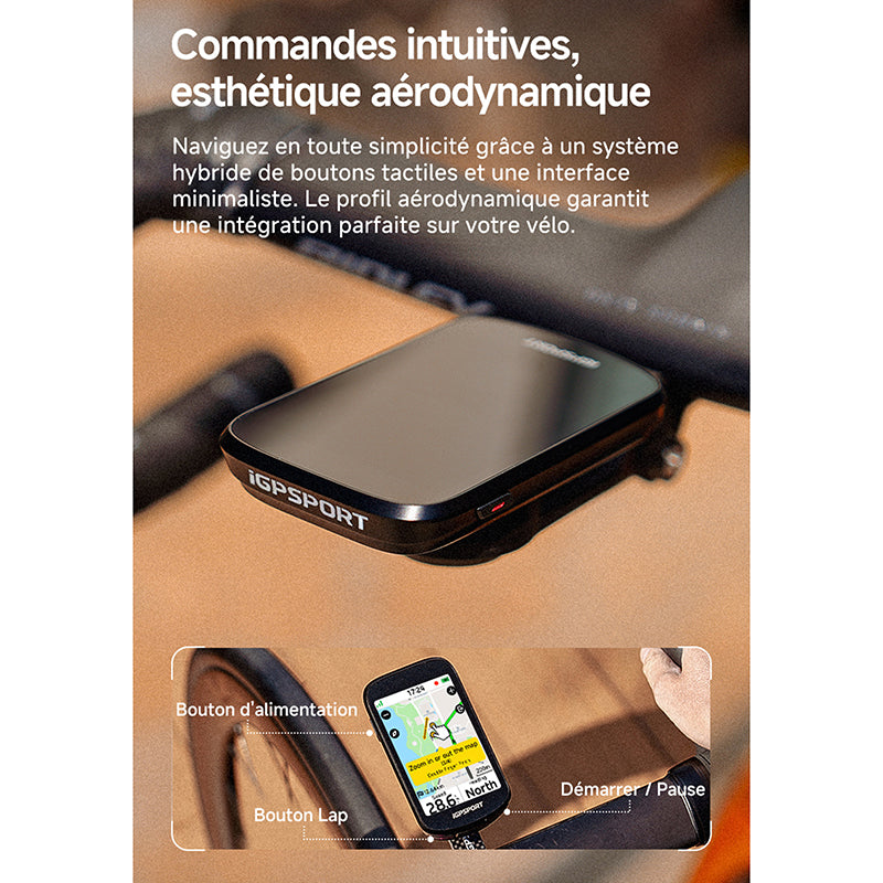GPS compteur iGPSport BSC500 couleur tactile 3,3" cartographie – vue 18