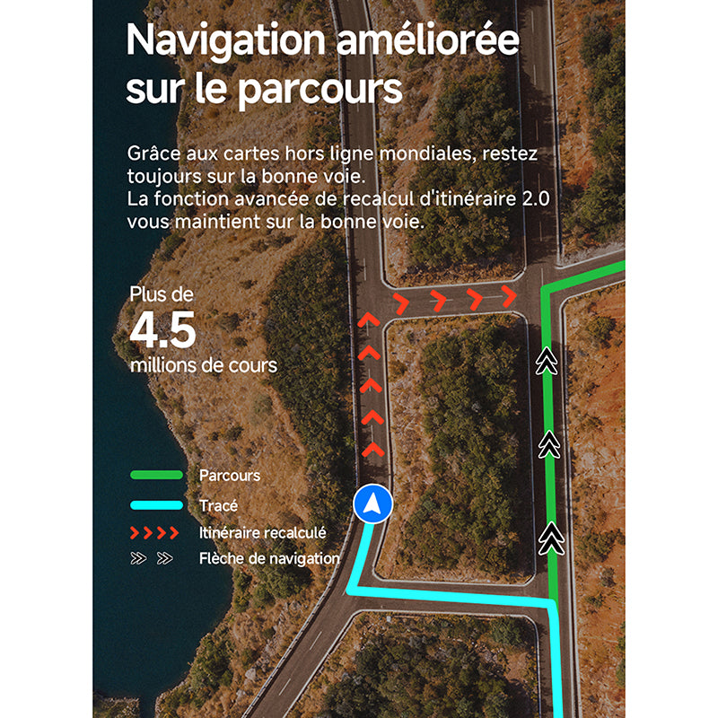 GPS compteur iGPSport BSC500 couleur tactile 3,3" cartographie – vue 22