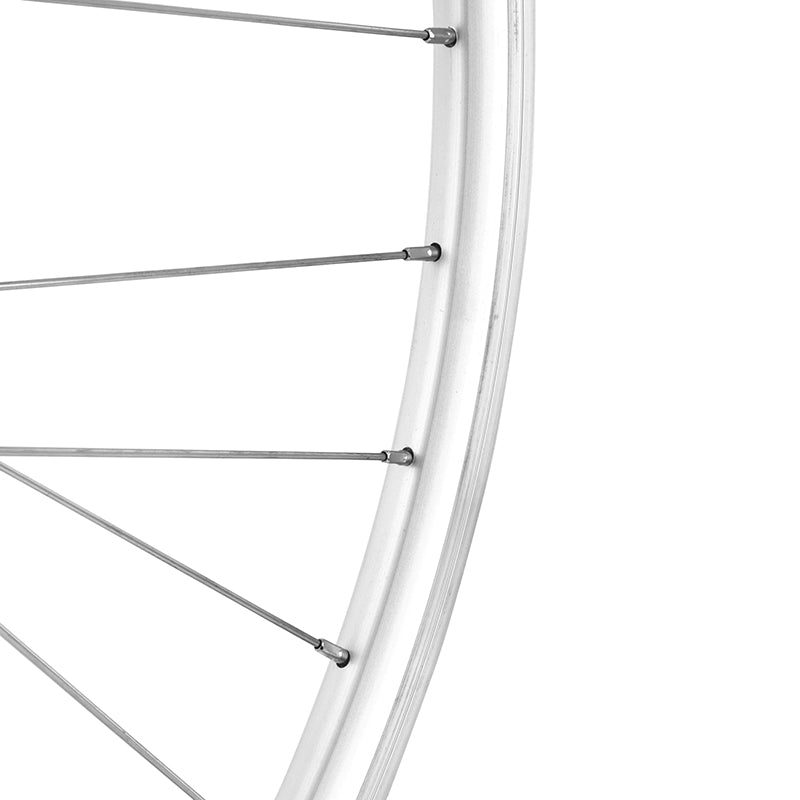 Roue avant VTC 700 Mach1 ER10 argent moyeu dynamo Shimano 3 W – vue 4