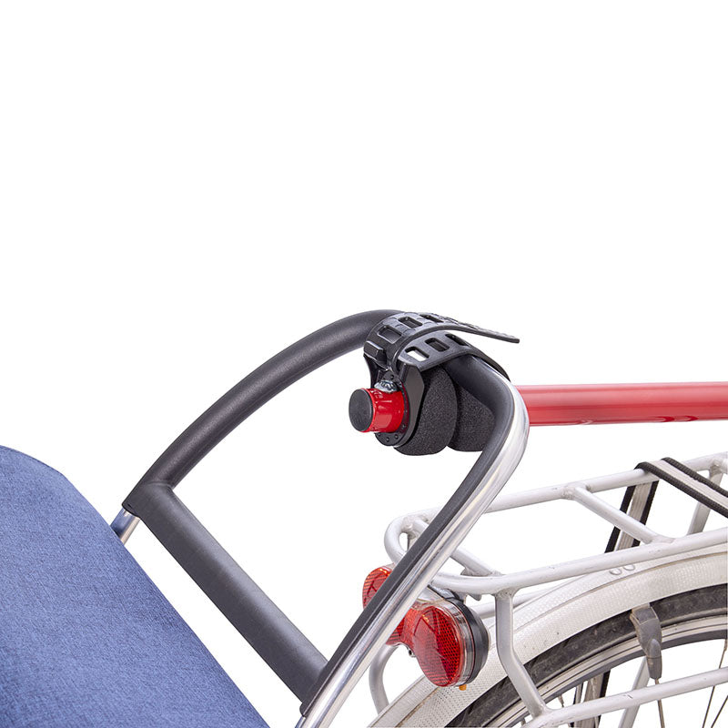 Bras de remorque-chariot de courses Mottez rouge fixation tige de selle – vue 9