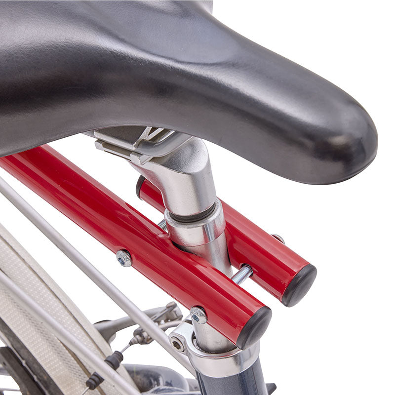 Bras de remorque-chariot de courses Mottez rouge fixation tige de selle – vue 10