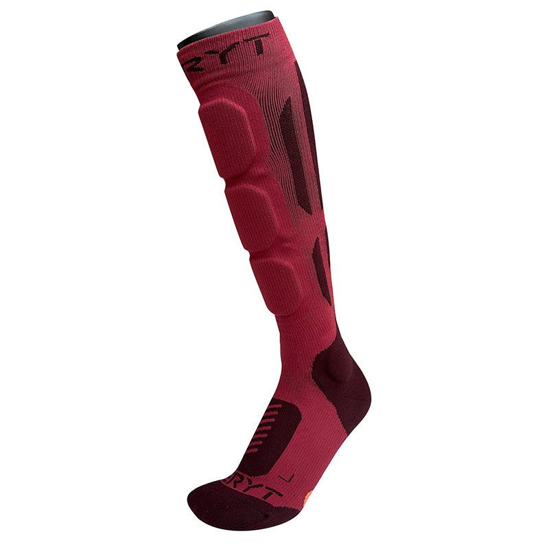 Chaussettes de protection VTT Seryt Shelter cheville et tibia (paire) – Rouge 38-42