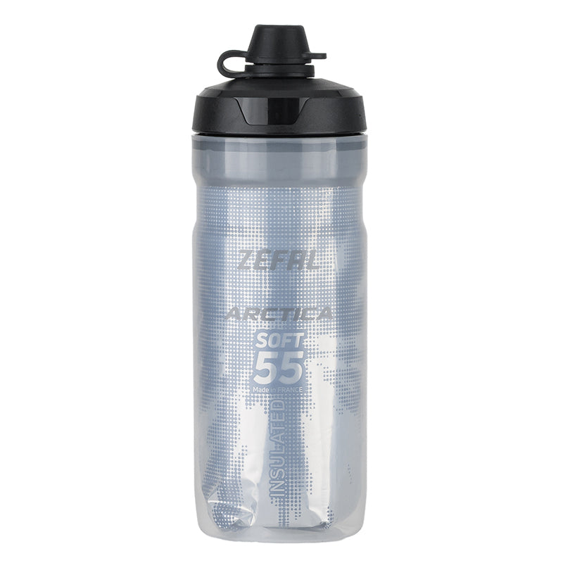 Bidon isotherme Zefal Arctica SC gris avec protection de tétine – 550 ml