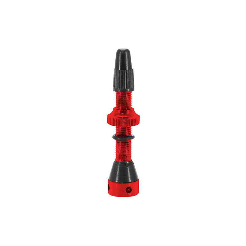 Valve tubeless Presta Switch 4 trous – Rouge 40 mm