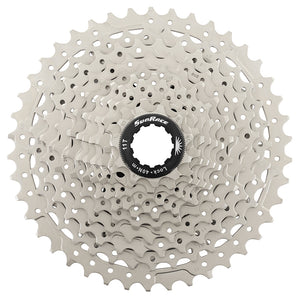 Cassette Sunrace MS7 11 vitesses 11-42 VTT argent compatible Shimano