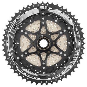 Cassette Sunrace CSMZ603 12 vitesses 11-51 VTT-gravel argent compatible Shimano – vue 2