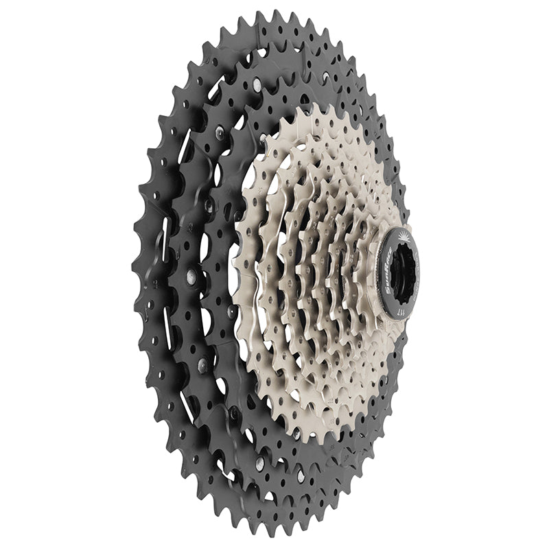 Cassette Sunrace CSMZ603 12 vitesses 11-51 VTT-gravel argent compatible Shimano – vue 3