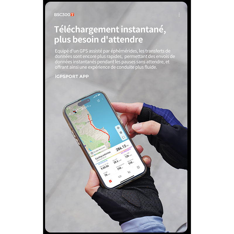 GPS compteur iGPSport BSC300T couleur tactile cartographie – vue 23