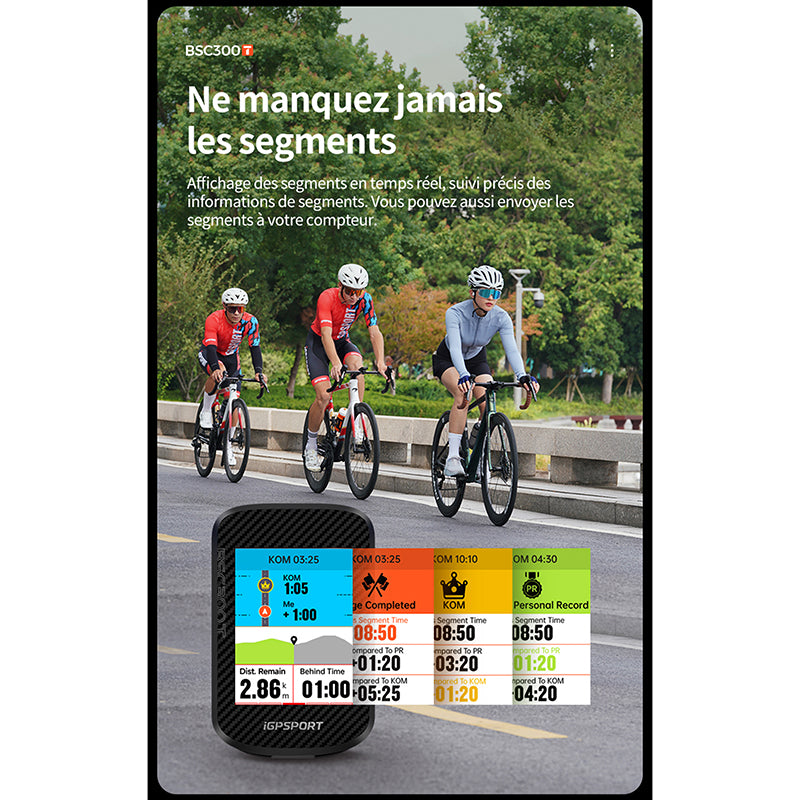 GPS compteur iGPSport BSC300T couleur tactile cartographie – vue 27
