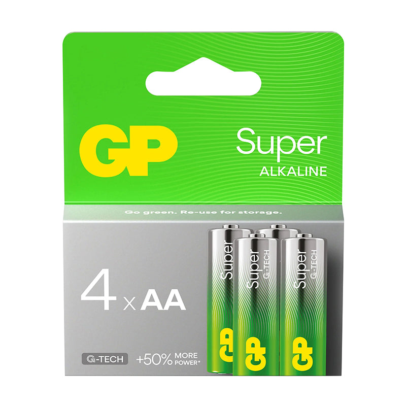 Piles AA LR06 GP Super alcalines (lot de 4) – vue 3