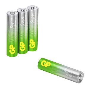 Piles AAA LR03 GP Super alcalines (lot de 4)