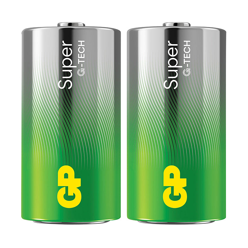 Piles C LR14 GP Super alcalines (lot de 2)