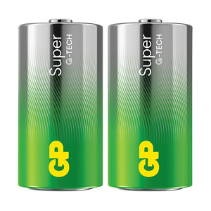 Piles C LR14 GP Super alcalines (lot de 2)