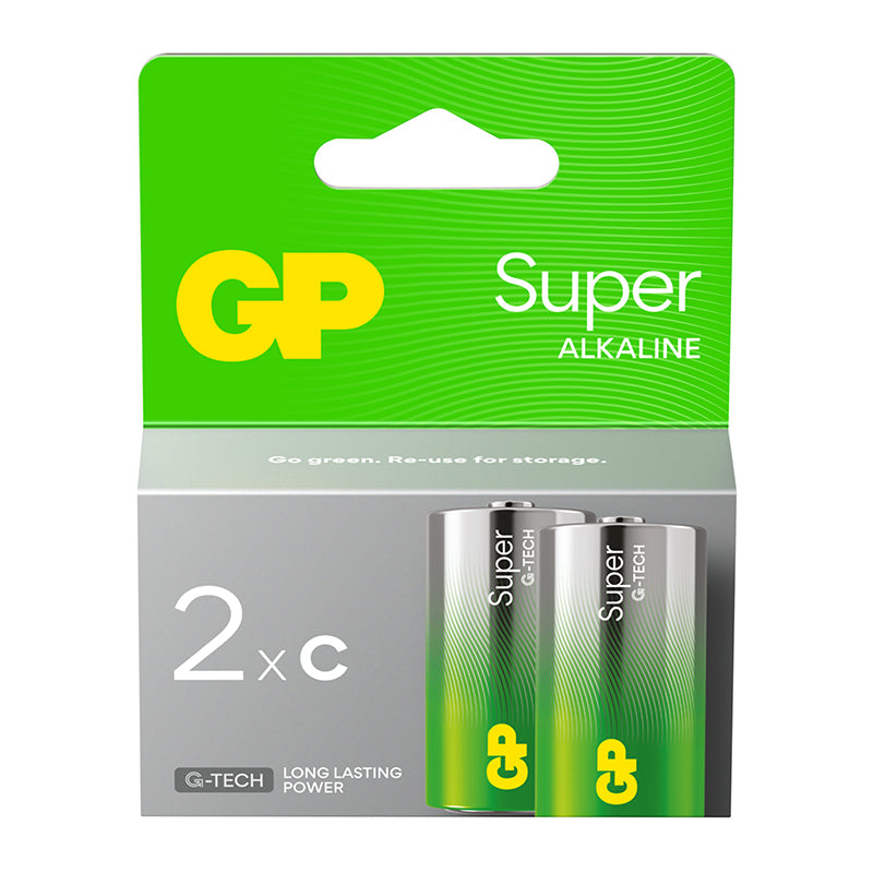Piles C LR14 GP Super alcalines (lot de 2) – vue 3