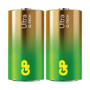 Piles C LR14 GP Ultra alcalines (lot de 2)