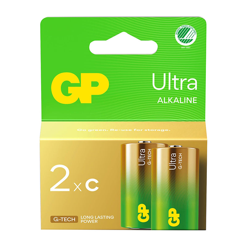 Piles C LR14 GP Ultra alcalines (lot de 2) – vue 3