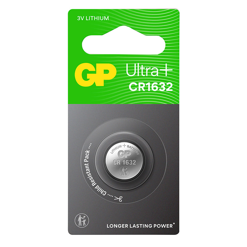Pile bouton CR1632 GP Ultra Lithium 3 V – vue 2